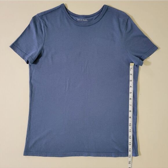 ModCloth Women's Blue Crewneck Short Sleeve Pullover Top - Picture 7 of 9